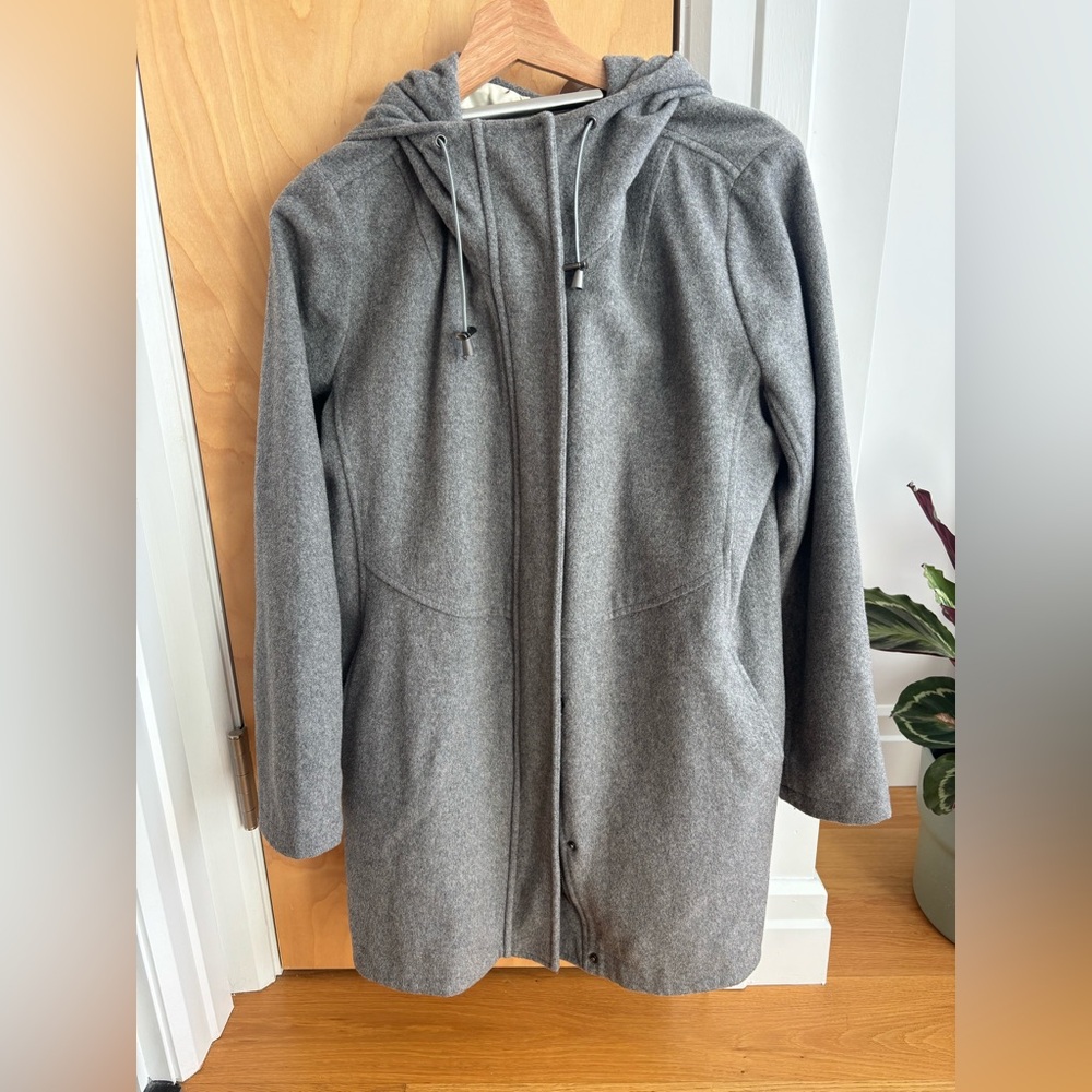 Pendleton Gray Wool Parka Coat - Small Petite - image 2